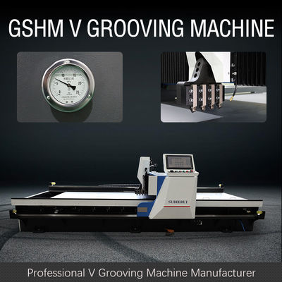 Luftkühlung Hochgeschwindigkeits-CNC-V-Grooving-Maschine für Beschilderung und Edelstahlverarbeitung