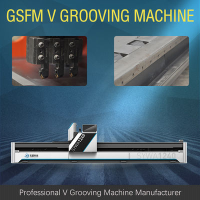 1250mm CNC-Blatt-Trennschneider-Antiskateboard V Groover-Maschine