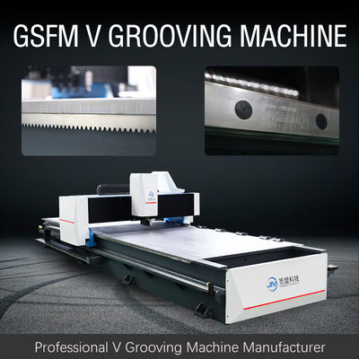 Vollautomatische vier mit Seiten versehene v-Groover-Maschine automatisierte Lösung für Tür-Industrie