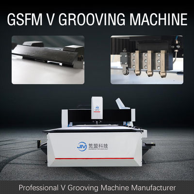 Vollautomatische vier mit Seiten versehene v-Groover-Maschine automatisierte Lösung für Tür-Industrie