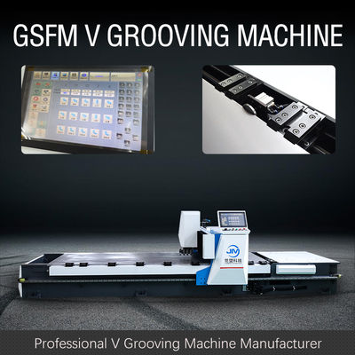 Vollautomatische vier mit Seiten versehene v-Groover-Maschine automatisierte Lösung für Tür-Industrie